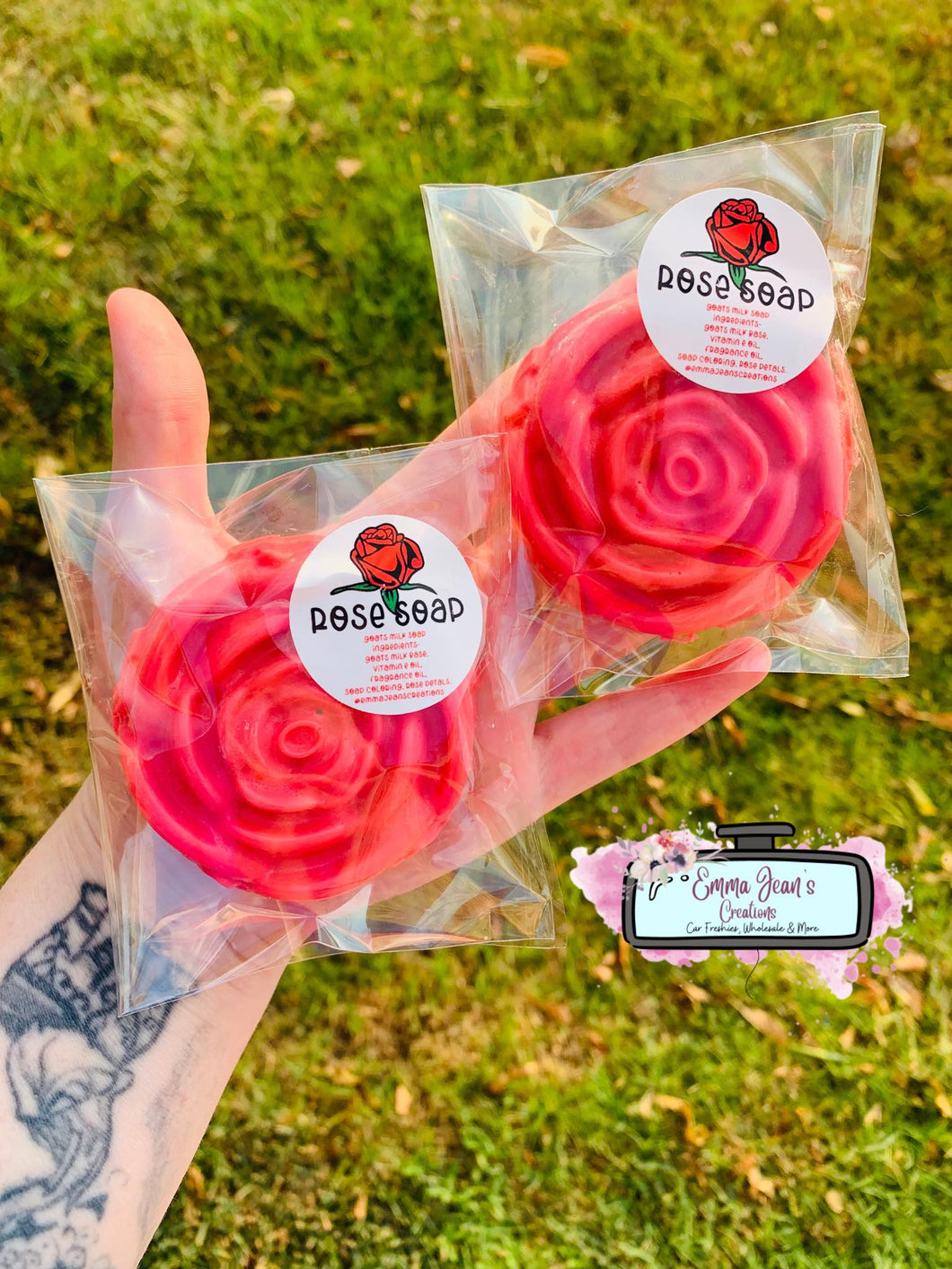 Wholesale Large Rose Soaps (Pack Of 5)