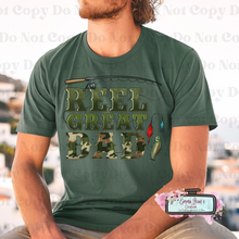 Load image into Gallery viewer, Reel Great Dad Shirt
