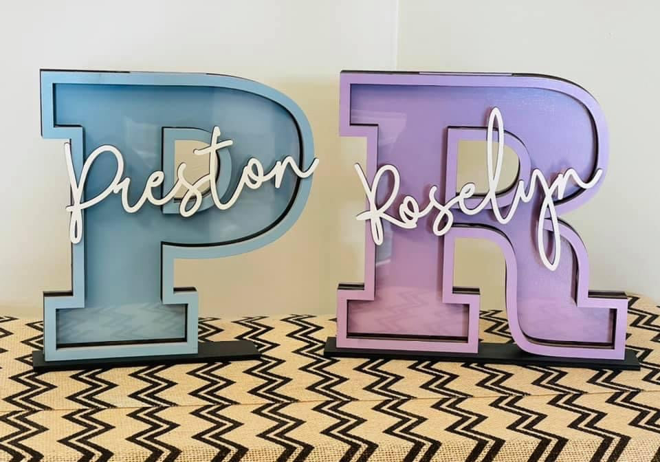 **PREORDER** Personalized Letter Banks