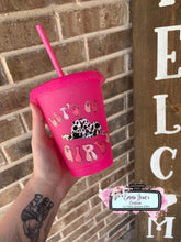 Load image into Gallery viewer, Barbie Pink Gitter Cup
