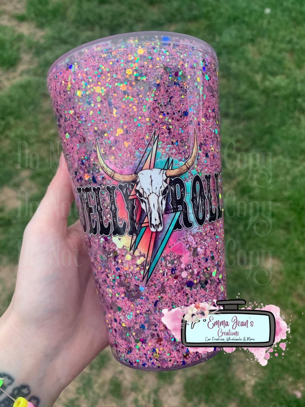 Jelly Roll Themed Snow Globe Cup