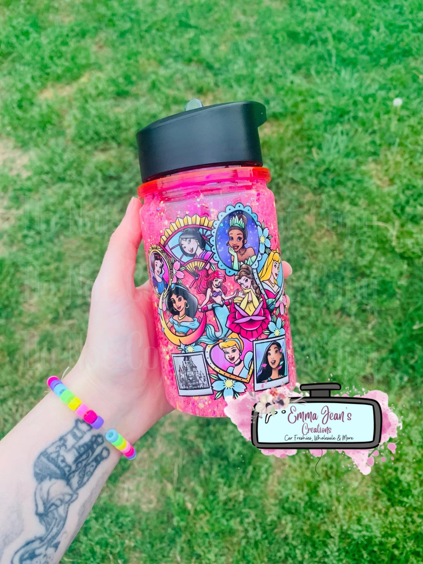 Princess Themed Kids Snowglobe Tumbler