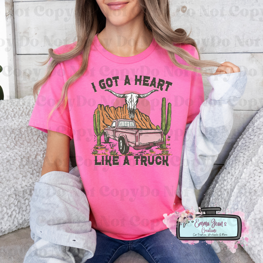 Heart Like a Truck Womens Shirt