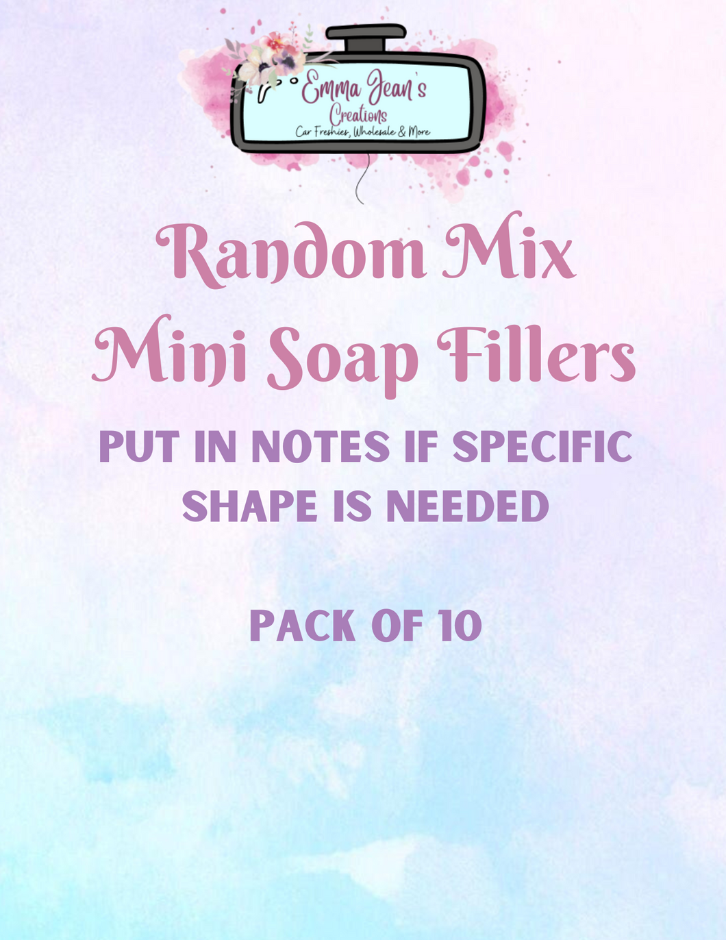 Custom/Random Mini Soap Fillers