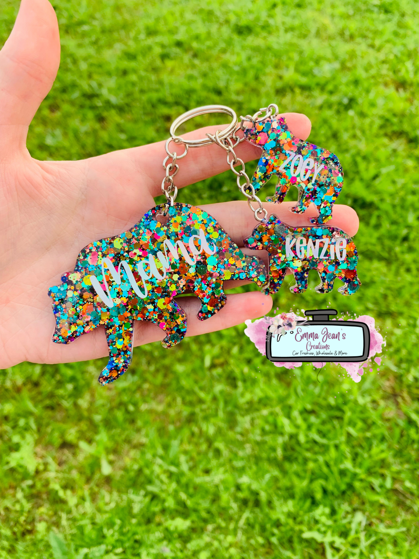 Momma Bear Keychain