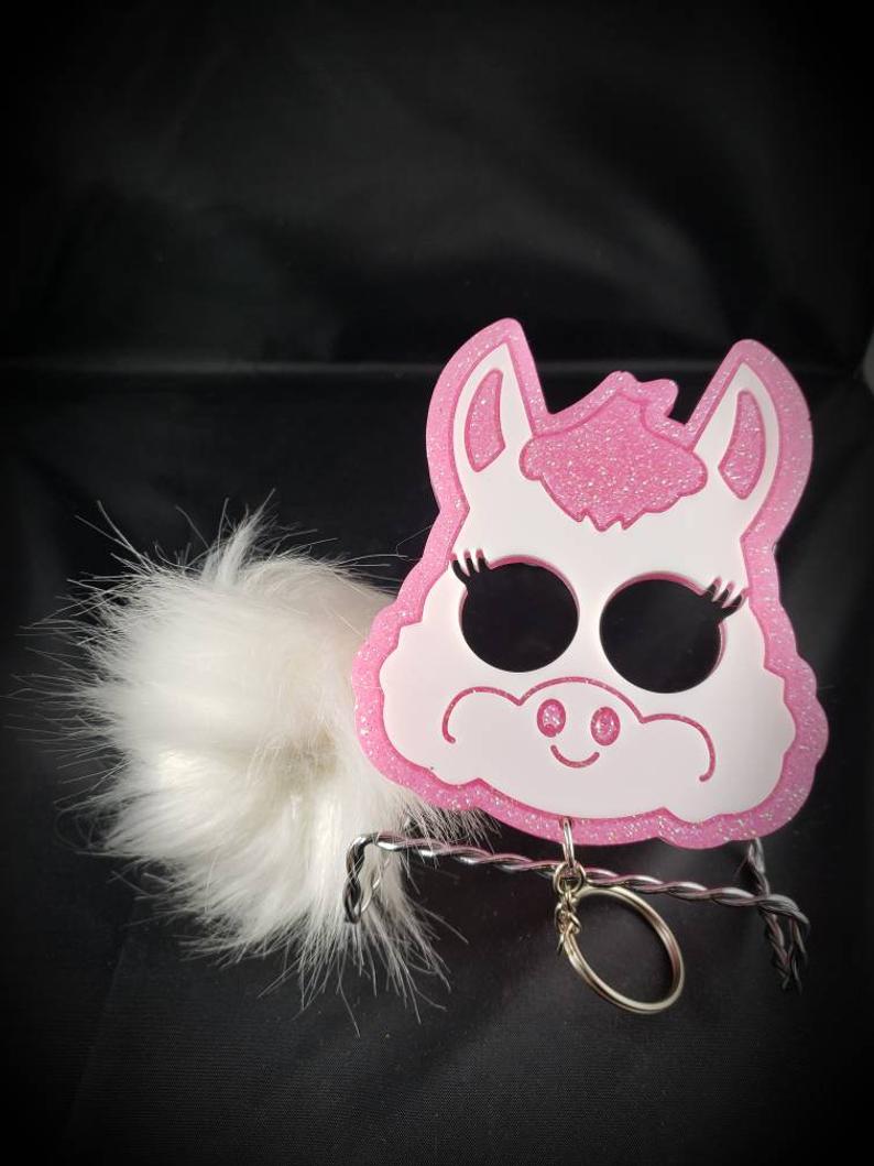 Llama Self Defense Keychain